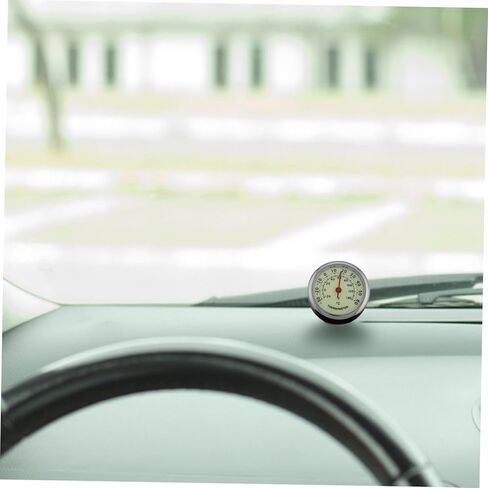 Car Thermometer with Dual Interior and Exterior Temperature Display Luminous Dashboard Gauge for Cars Self Adhesive Compact Window Thermometer for Outdoor Activities and Vehicle in Saudi Arabia
