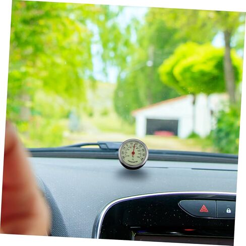 Car Thermometer with Dual Interior and Exterior Temperature Display Luminous Dashboard Gauge for Cars Self Adhesive Compact Window Thermometer for Outdoor Activities and Vehicle in Saudi Arabia