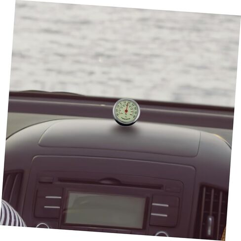 Car Thermometer with Dual Interior and Exterior Temperature Display Luminous Dashboard Gauge for Cars Self Adhesive Compact Window Thermometer for Outdoor Activities and Vehicle in Saudi Arabia