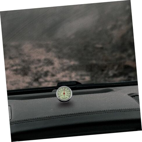 Car Thermometer with Dual Interior and Exterior Temperature Display Luminous Dashboard Gauge for Cars Self Adhesive Compact Window Thermometer for Outdoor Activities and Vehicle in Saudi Arabia