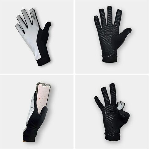 ReflecToes Reflective Running Gloves - Touchscreen - Lightweight Hi Vis Winter Running Gear Cold Weather Jogging at Night in Kuwait