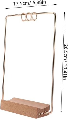 Flip Calendar Holder Desk Stand Metal Bracket Compact Design Professional Office Desktop Calendar Accessory Elegant Sophisticated Workspace Organizer in Saudi Arabia
