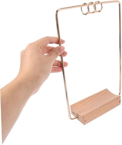 Flip Calendar Holder Desk Stand Metal Bracket Compact Design Professional Office Desktop Calendar Accessory Elegant Sophisticated Workspace Organizer in Saudi Arabia