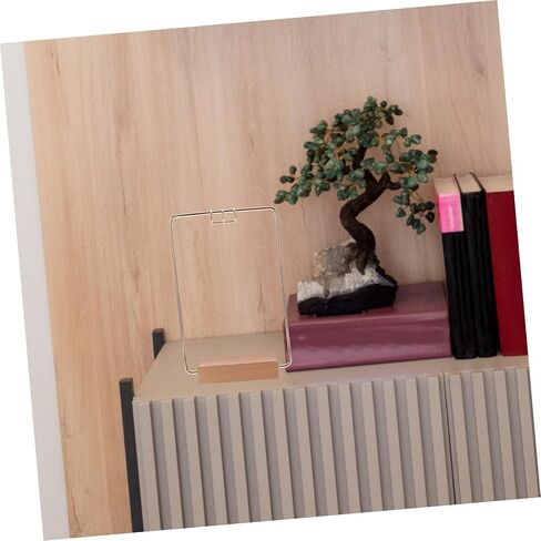 Flip Calendar Holder Desk Stand Metal Bracket Compact Design Professional Office Desktop Calendar Accessory Elegant Sophisticated Workspace Organizer in Saudi Arabia