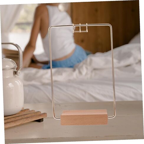 Flip Calendar Holder Desk Stand Metal Bracket Compact Design Professional Office Desktop Calendar Accessory Elegant Sophisticated Workspace Organizer in Saudi Arabia