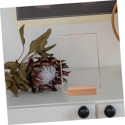 Flip Calendar Holder Desk Stand Metal Bracket Compact Design Professional Office Desktop Calendar Accessory Elegant Sophisticated Workspace Organizer in Saudi Arabia