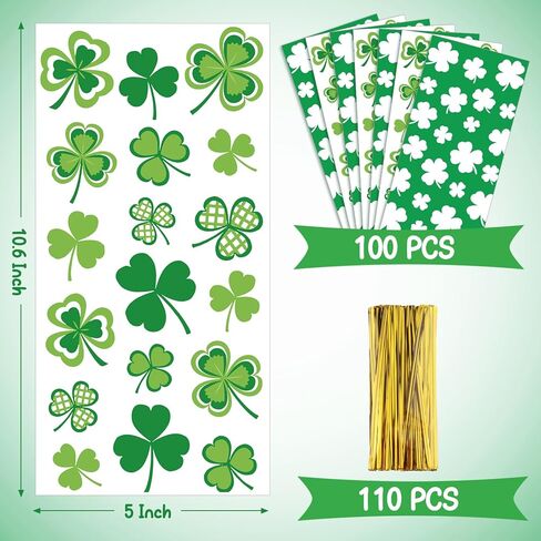 QTDS Valentines Cellophane Treat Bags - 150 Pcs Valentines Gift Bags for Kids Class - Valentines Day Goodie Candy Bags, Clear Plastic Goodie Bags for Valentines Party Favors in Saudi Arabia