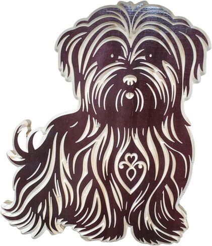 Handmade Wooden Shih Tzu Carving – Animals/Dog in Saudi Arabia