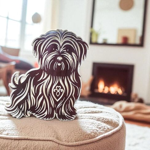 Handmade Wooden Shih Tzu Carving – Animals/Dog in Saudi Arabia