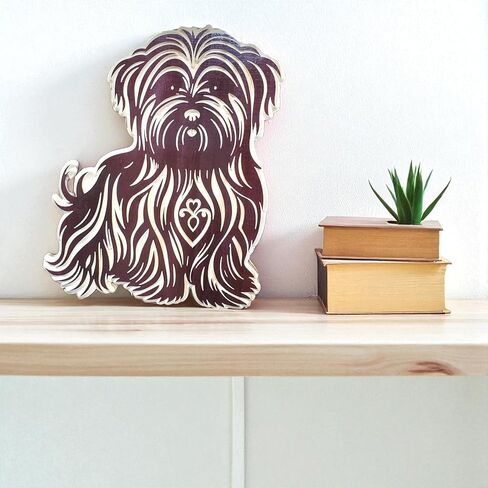 Handmade Wooden Shih Tzu Carving – Animals/Dog in Saudi Arabia