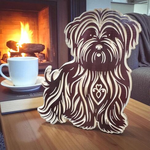 Handmade Wooden Shih Tzu Carving – Animals/Dog in Saudi Arabia