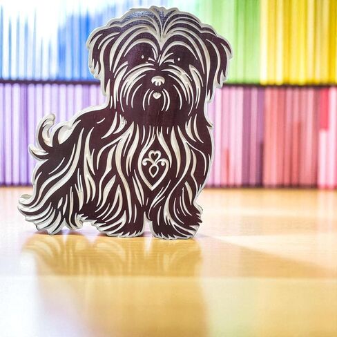Handmade Wooden Shih Tzu Carving – Animals/Dog in Saudi Arabia