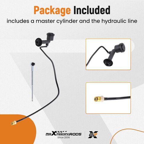 maXpeedingrods Clutch Master Cylinder and Line Assembly for Chevrolet S10, for GMC Sonoma 1998-2003 2.2L L4, Replace 5207818 15718351 in Saudi Arabia