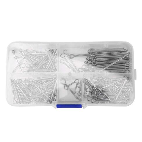 175Pc Split PINS Cotter Fixings Set Assorted Sizes Zinc Plated Steel Hard Case in Saudi Arabia