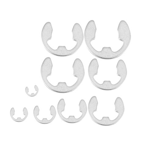 Generic 120 قطعة 304 الفولاذ المقاوم للصدأ E كليب غسالة تشكيلة أطقم حلقة الاحتفاظ بحلقة إحكام لقفل العمود M1.5-M10 in Kuwait