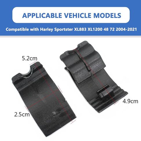 Left Side Battery Cover Clips Battery Cover Mount Socket Clips Compatible with Harley Sportster XL883 XL1200 48 72 2004-2021 in Saudi Arabia