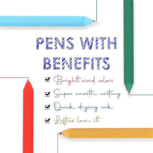 Grabie Retractable Colorful Gel Pens, Perfect for Vibrant Colored Writing and Sketching, Quick Dry Colored Gel Pens, 0.7 mm, Smooth Writing for Journaling and Note Taking, Pack of 20 in Saudi Arabia
