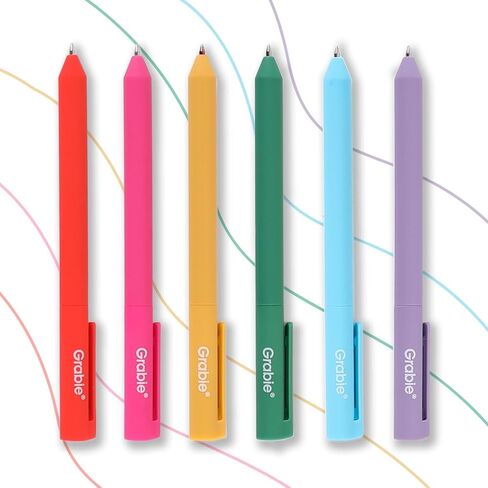Grabie Retractable Colorful Gel Pens, Perfect for Vibrant Colored Writing and Sketching, Quick Dry Colored Gel Pens, 0.7 mm, Smooth Writing for Journaling and Note Taking, Pack of 20 in Saudi Arabia