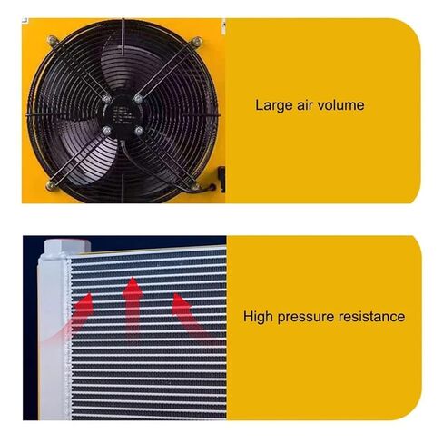 AH1012T Hydraulic Air Cooler 100L/min Flow Rate Air Cooled Oil Radiator AC/DC Rapid Reduce Temperature(AC 220) in Saudi Arabia