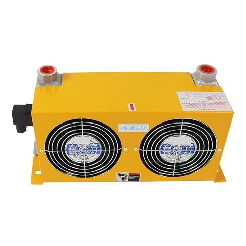 AH0608TL-CA 60L/min Flow Radiator Oil Cooler Heat Exchanger Air Cooler Plate Pin Radiator Hydraulic System Rapid Reduce Temperature(AC380V) in Saudi Arabia
