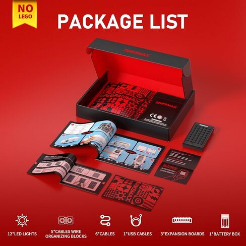مجموعة إضاءة BRIKSMAX 2.0 متوافقة مع مجموعات بناء مكاتب بريد سانتا من Lego Icons - مجموعات إضاءة LED (الملحقات فقط)، تقنية إخفاء الكابلات للعرض والهدايا وهواة الجمع in Kuwait