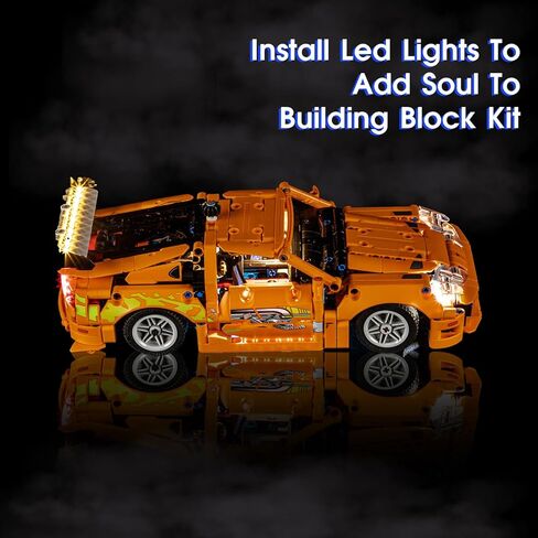 Vaodest Led Light for Lego 42204 Fast and Furious Supra-MK4 Building Blocks Model,Design and Configuration Compatible with Model 42204 (Led Light Only, Not Building Block Kit) in Kuwait