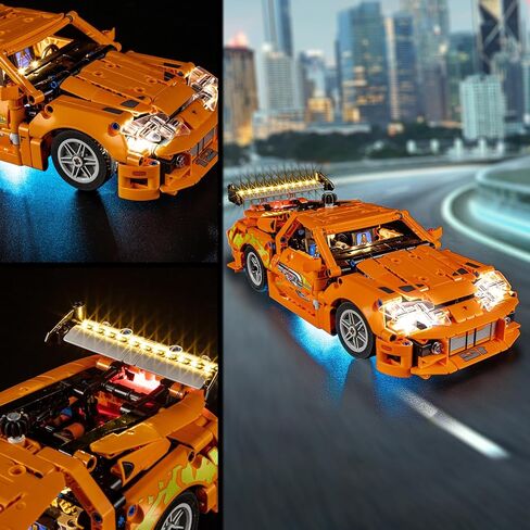 Vaodest Led Light for Lego 42204 Fast and Furious Supra-MK4 Building Blocks Model,Design and Configuration Compatible with Model 42204 (Led Light Only, Not Building Block Kit) in Kuwait