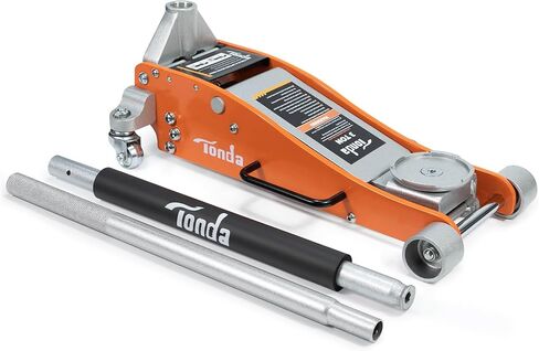 TONDA Floor Jack, Low Profile 2 Ton Hydraulic Aluminum and Steel Car Jack with Dual Pump System, Rapid Lift, Blue in Saudi Arabia