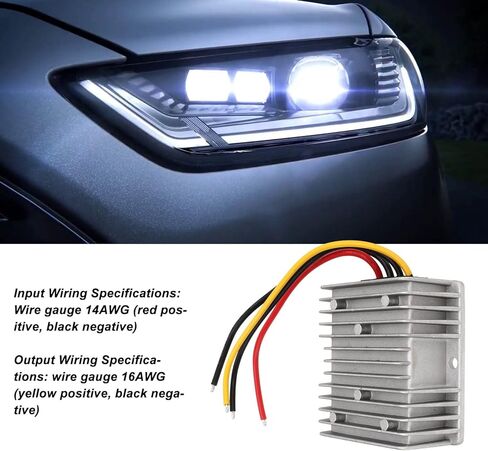 10A 138W DC Voltage Regulator Converter 8 40V to 13.8V, IP68 for Automobile, Yacht, Railroad & Instrumentation in Saudi Arabia
