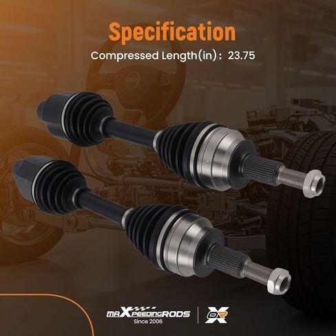 مجموعة عمود المحور الأمامي من maxpeedingrods لـ Dodge Ram 1500 2002-2010، لـ Ram 1500 2011، جانب السائق أو الراكب، استبدال # 5072389AA، 5072389AB in Kuwait