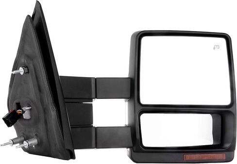 زوج مرايا السحب من Aintier مناسب لـ 1997-2003 لسيارة Ford For F150 القياسية الكابينة الممتدة مع تعديل الطاقة بدون تسخين ولا ضوء إشارة الانعطاف، مرايا سحب سوداء in Saudi Arabia
