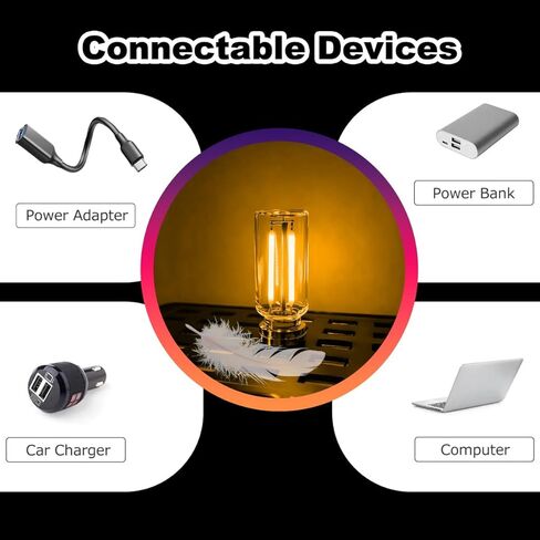 ضوء USB للسيارة قابل للتحكم باللمس، إضاءة محيطة داخلية من الزجاج العتيق، مصابيح داخلية محمولة للسيارة، مثالية لديكورات العطلات، وغرف النوم، وسيناريوهات التخييم in Kuwait