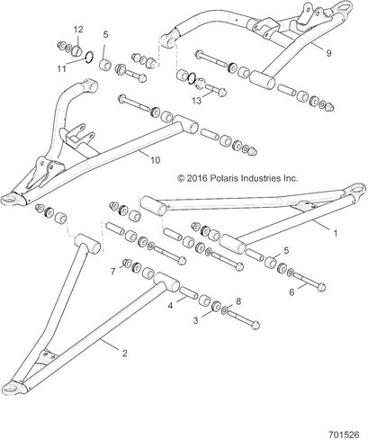 ذراع التحكم Polaris Ranger، أمامي، سفلي، الجانب الأيمن، انفجار برتقالي، قطعة OEM الأصلية 1021417-647، الكمية 1 in Saudi Arabia