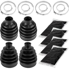 Caltric 2 Rear Axle Outer and Inner CV Boot Kit Compatible with Polaris Ranger 800 6X6 EFI 2011-2016 in Kuwait