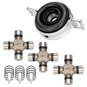 Drive Shaft Center Support Bearing & 3X U-Joints Sets Compatible with Toyota Tacoma 2WD 4WD 2016-2022 Replaces 37230-09080 CBTT01 5-213X in Kuwait