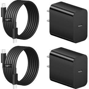 شاحن USB C سريع لأجهزة iPhone 15/15 Pro/15 Pro Max/15 Plus، iPad Pro، iPad Air 5th/4th، iPad الجيل العاشر، شاحن حائط iPad Mini 6,20W PD مع كابل شحن USB C إلى C بطول 6 أقدام in Kuwait
