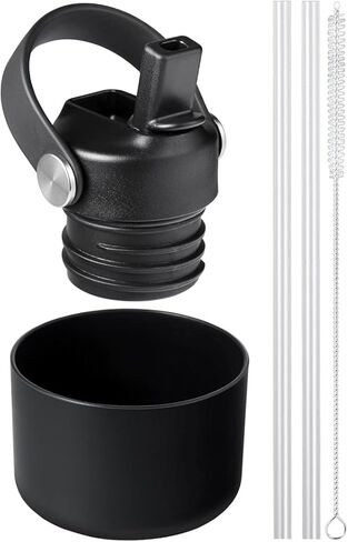 Straw Lid for Hydroflask, Lids with Straw for Hydro Flask 18 21 24 oz Standard Mouth, Replacement Sport Cap for HydroFlask Top Lid with Flexible Handle, Sport Water Bottle Cap Accessories in Kuwait