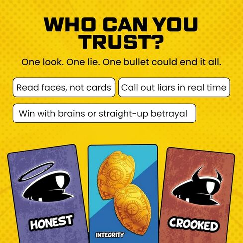 Pull the Pin Games Good Cop Bad Cop - ألعاب الطاولة وألعاب الورق من أجل متعة ملحمية - لعبة بطاقات الهوية المخفية - خصم اجتماعي سريع الخطى - سهلة التعلم - 4-8 لاعبين - لعبة عائلية حائزة على جوائز in Saudi Arabia