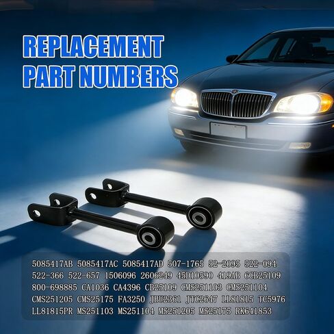 2PCS Rear Lower Forward Control Arm Kit Compatible with 2007-2010 Chry.sler Sebring/Cirrus, 2008-2010 Dodge Avenger, 2009-2010 Dodge Journey - Driver & Passenger Side Replacement RK641853 in Kuwait