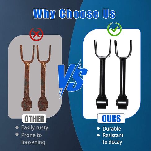 2PCS Rear Lower Forward Control Arm Kit Compatible with 2007-2010 Chry.sler Sebring/Cirrus, 2008-2010 Dodge Avenger, 2009-2010 Dodge Journey - Driver & Passenger Side Replacement RK641853 in Kuwait