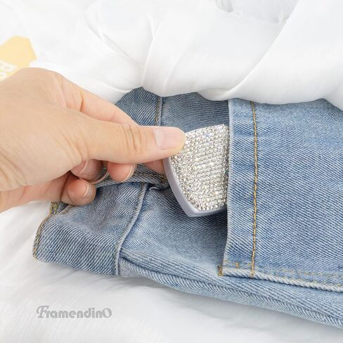 Framendino, Bling Diamond Cloth Measuring Tape Soft Retractable Fabric for Body Waist Sewing Tailor Knitting Scale 80 Inch in Saudi Arabia