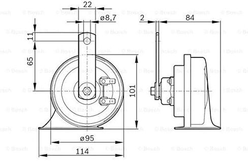 Bosch 0986AH0501 Windtone Fanfare Low-Tone Horn, (Box of 1) in Saudi Arabia