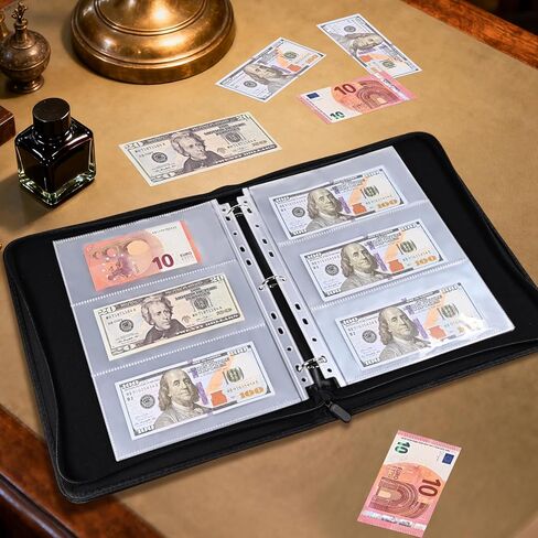 30 حزمة من 180 جيبًا و11 فتحة من أكمام مجموعة العملات، وصفحة إعادة تعبئة ألبوم جمع النقود، وأوراق عملات مزدوجة الجانب و3 جيوب لجمع فواتير الدولار والأموال الورقية والعملات الأجنبية والكوبونات in Saudi Arabia