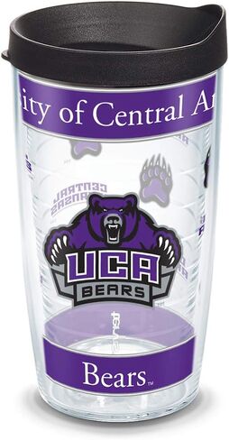 Tervis Ohio State Buckeyes Mascot Colossal Tumbler with Wrap and Red Lid 16oz, Clear in Kuwait