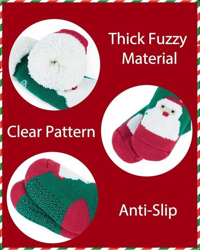 Century Star Toddler Girls Boys Christmas Socks with Grips Cotton kids Slipper Socks Baby Winter Non Slip Fuzzy Socks in Kuwait