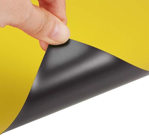 uxcell 2 Pcs Dry Erase Magnetic Strip 11.7" x 8" Magnetical Sheet Labels Stickers Writable Black for Whiteboards Refrigerator and Crafts in Kuwait