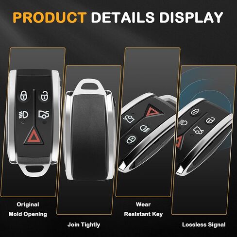 1 X Keyless Entry Remote Key Fob for Jaguar for XF for Jaguar for XFR for Jaguar for XK for Jaguar for XKR 2007-2012 ADP12514701S -315 Mhz in Saudi Arabia