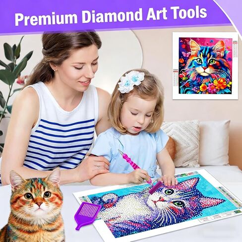ZYNYXY 17PCS Ergonomic Diamond Art Pen Kits, with Multifunctional Metal Stainless Steel Screw Thin 1, 3, 6, 9, Tips, Correction Placers Roller Accessories (Purple + Pink + White + 5 PCS Tips) in Saudi Arabia