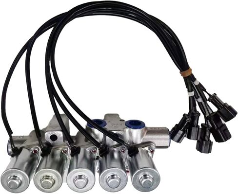 مجموعة صمامات الملف اللولبي 209-60-77240 2096077240 مناسبة لحفارة KOMATSU PC600-7 PC750-7 in Saudi Arabia