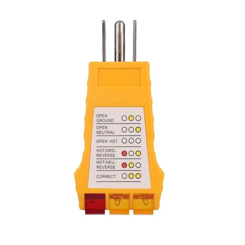 Outlet Tester, Socket Circuit Tester Plug in Checker for Standard North American AC Outlets Electrical Tool Receptacle Socket Electric Analyzer with Safety Check for Grounding Wiring Fault Detection in Saudi Arabia